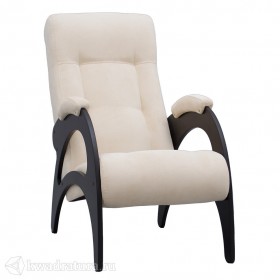 Кресло для отдыха Неаполь Модель 9 без лозы (Венге-эмаль/Ткань Ваниль Verona Vanilla) в Нижней Пойме - nizhnyaya-pojma.katalogmebeli.com | фото