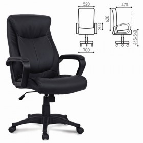 Кресло офисное BRABIX Enter EX-511 (черный) в Нижней Пойме - nizhnyaya-pojma.katalogmebeli.com | фото