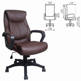 Кресло офисное BRABIX Enter EX-511 (коричневый) в Нижней Пойме - nizhnyaya-pojma.katalogmebeli.com | фото