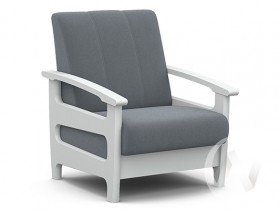 Кресло для отдыха Омега (снег лак/CATANIA SILVER) в Нижней Пойме - nizhnyaya-pojma.katalogmebeli.com | фото