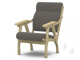 Кресло Вега-10 (бесцветный лак/ULTRA STONE) в Нижней Пойме - nizhnyaya-pojma.katalogmebeli.com | фото