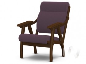 Кресло Вега-10 (орех лак/ULTRA PLUM) в Нижней Пойме - nizhnyaya-pojma.katalogmebeli.com | фото