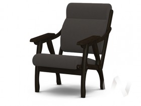 Кресло Вега-10 (венге лак/ULTRA GRAFIT) в Нижней Пойме - nizhnyaya-pojma.katalogmebeli.com | фото