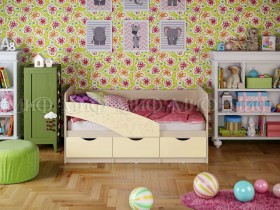 Кровать Бабочки 2,0м (Ваниль матовый) в Нижней Пойме - nizhnyaya-pojma.katalogmebeli.com | фото