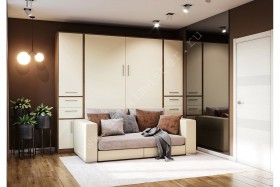 Шкаф-кровать с диваном Злата в Нижней Пойме - nizhnyaya-pojma.katalogmebeli.com | фото